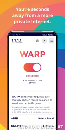 1.1.1.1 + WARP скриншот 2